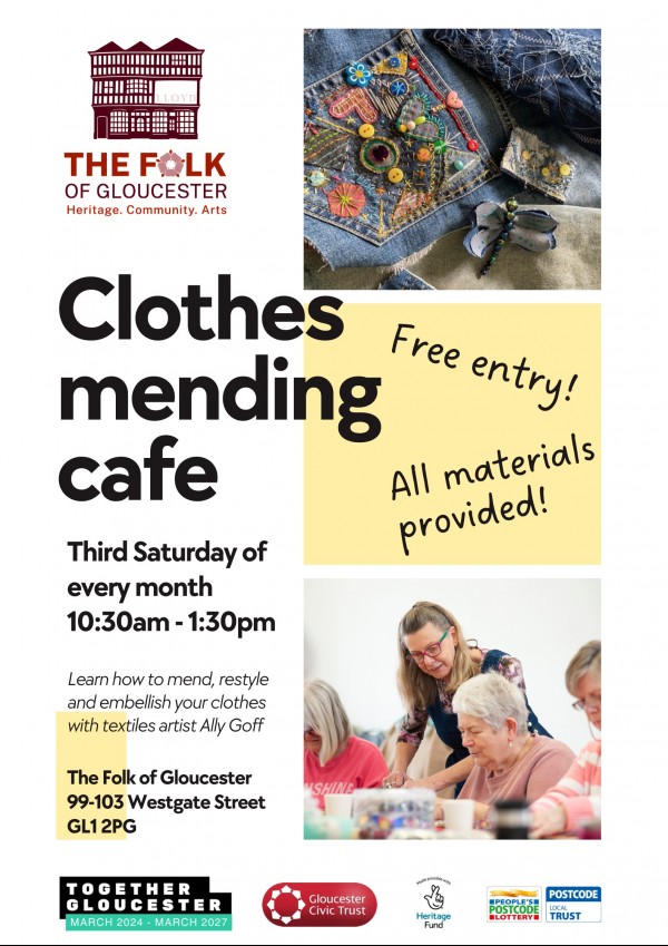 Clothes mending cafe